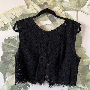 BHLDN JENNY WOO CLEO LACE CROP TOP